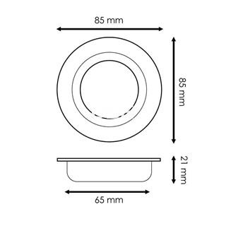 Aro basculante redondo Blanco - Imagen 2