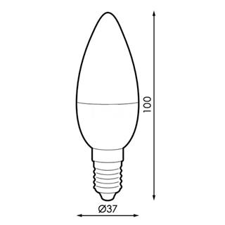 Bombilla LED E14 C37 6W - Imagen 2