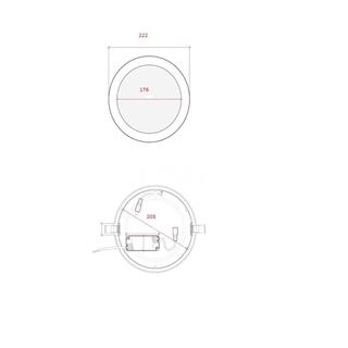 Downlight redondo Slim Bronce 18W - Imagen 2